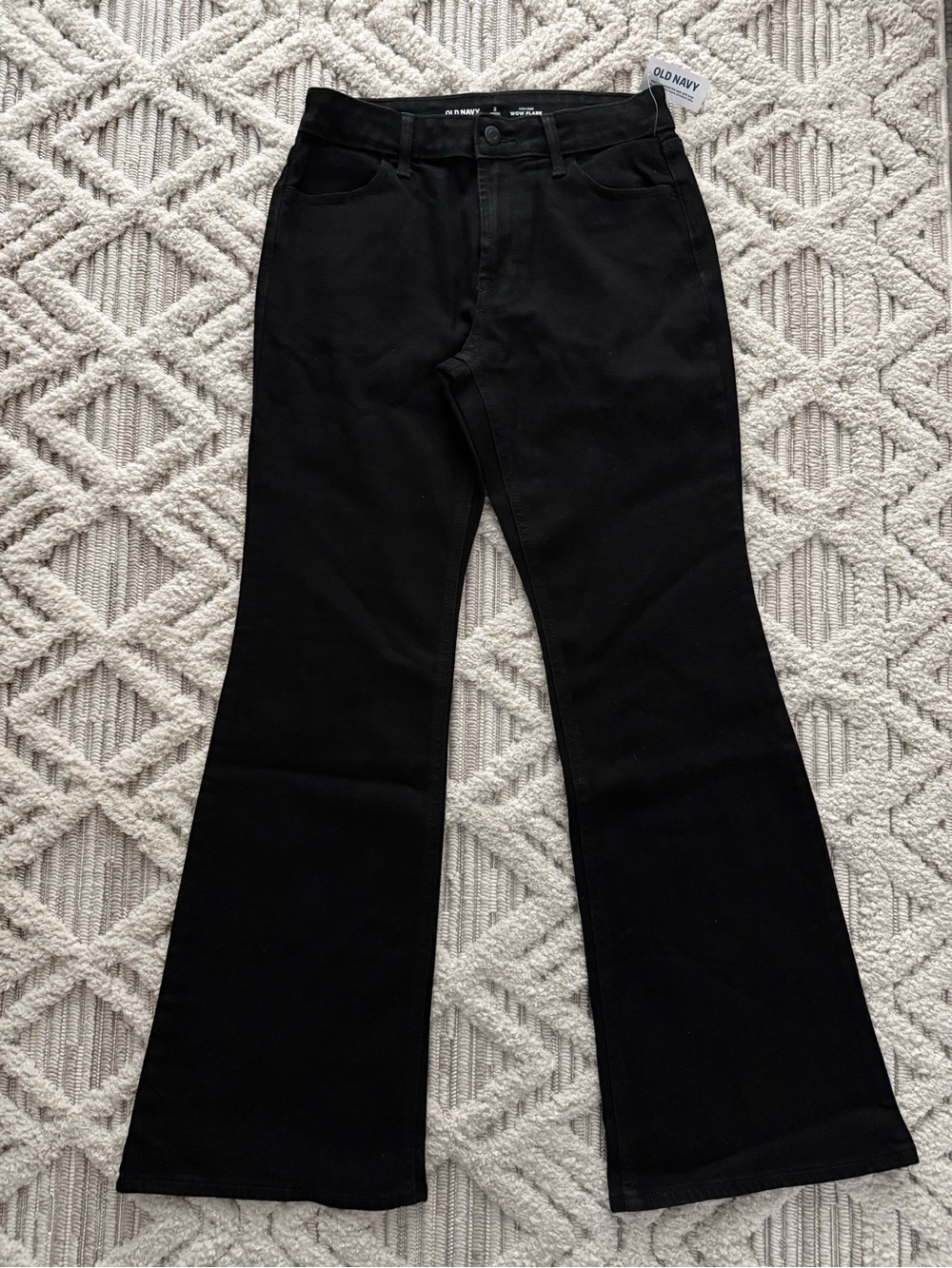 Old Navy Women's Black Flare Jeans
